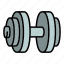 dumbell, fitness, hand, heart, man, muscular, sport