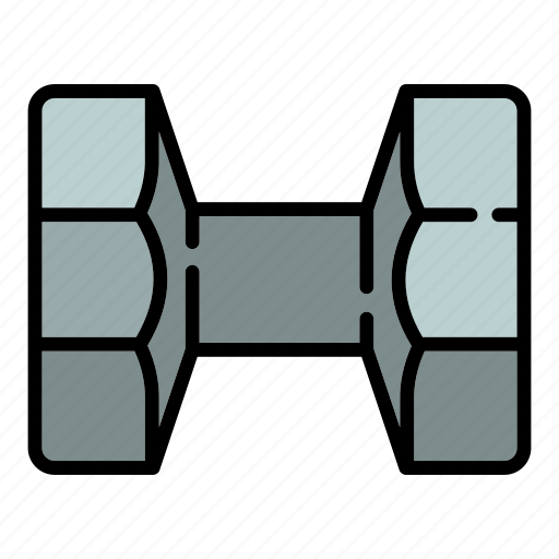 Dumbell, fitness, hand, metal, sport, strength, weight icon - Download on Iconfinder