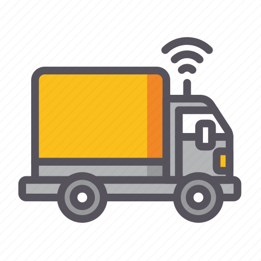 Autonomus, delivery, gps, shipping, techonoloy, traching, truck icon - Download on Iconfinder