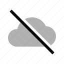 cloud, connection, file, network, off