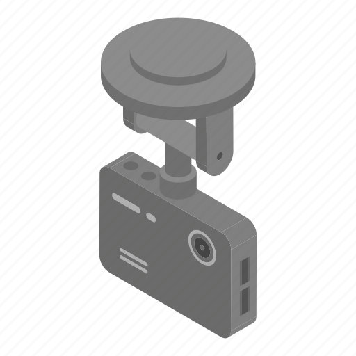 Camera, car, cartoon, dvr, isometric, silhouette, technology icon - Download on Iconfinder