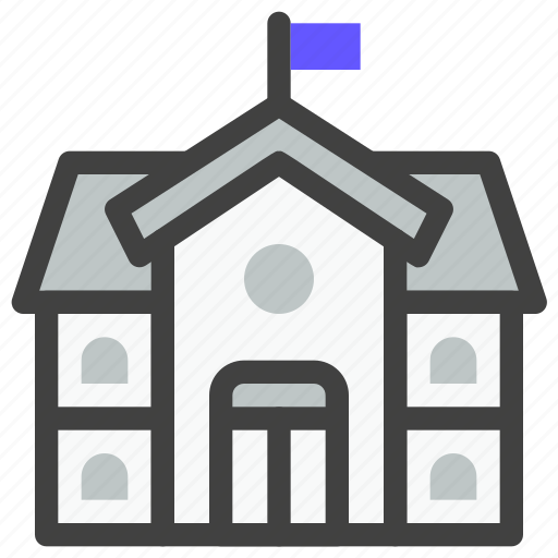 Education, learning, study, school, building, university, knowledge icon - Download on Iconfinder
