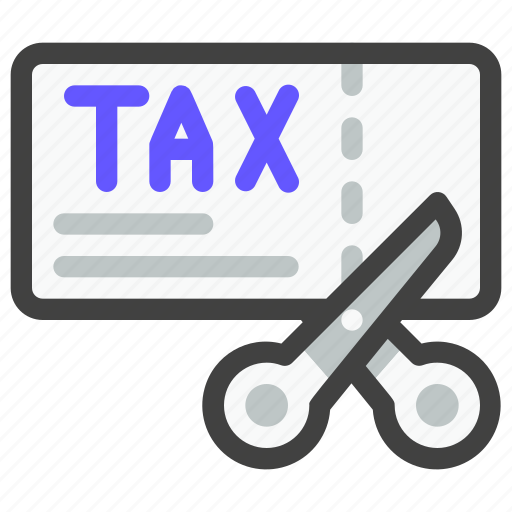 Finance, business, money, marketing, tax cut, loss, tax free icon - Download on Iconfinder