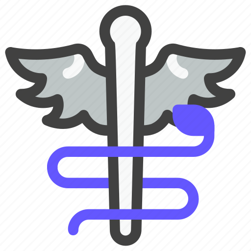 Hospital, medical, healthcare, health, clinic, caduceus, pharmacy icon - Download on Iconfinder