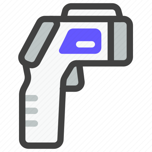 Hospital, medical, healthcare, health, clinic, thermo gun, thermometer icon - Download on Iconfinder