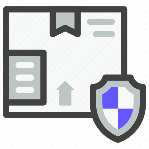 Insurance, protection, shield, security, care, package, box icon - Download on Iconfinder