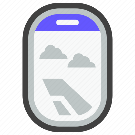 Travel, holiday, vacation, adventure, plane window, airplane, flight icon - Download on Iconfinder