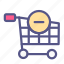 cart, ecommerce, remove, cancel, shop, online shop, shopping 