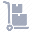 box, delivery, hand, parcel, truck