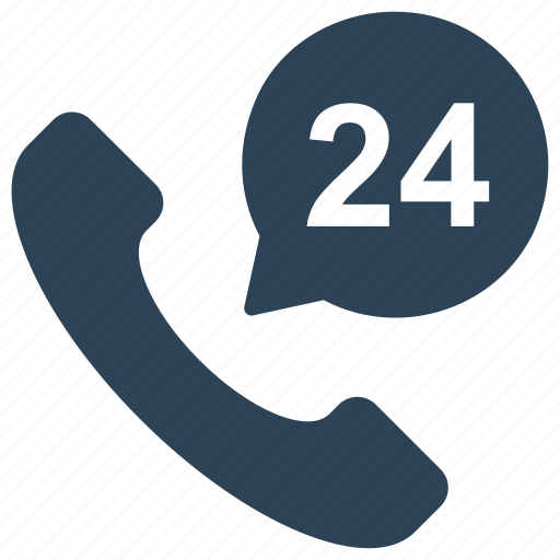 24 hours, call, e-commerce, phone, service, support icon - Download on Iconfinder