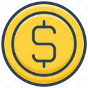 coin, currency, dollar, e-commerce, money 