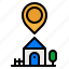 home, location, map, pin, placeholder 