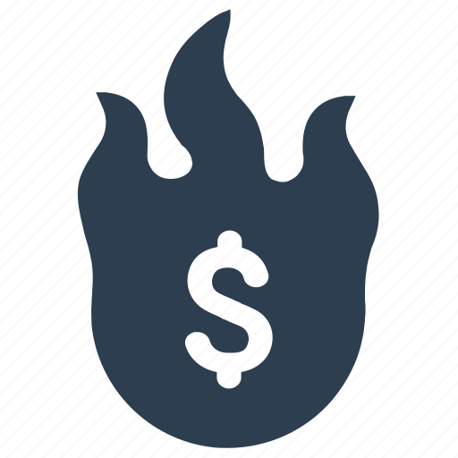 Damage, financial, loss, money, money burning, waste icon - Download on Iconfinder