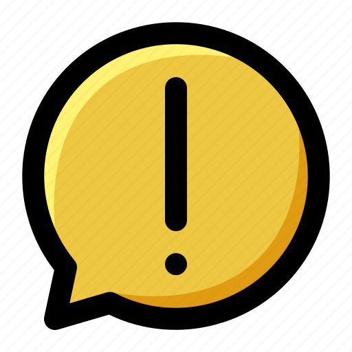 Alert, bell, chat, error, message, notification, warning icon - Download on Iconfinder