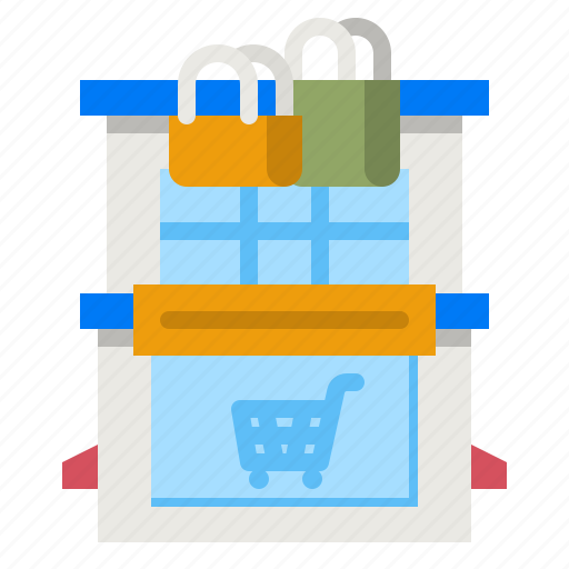 Store, department, supermarket, building, cart icon - Download on Iconfinder