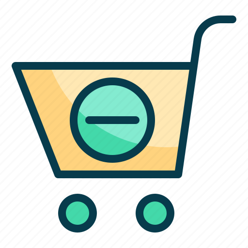 Remove, shopping, cart, remove shopping cart, shopping-cart, remove cart, trolley icon - Download on Iconfinder