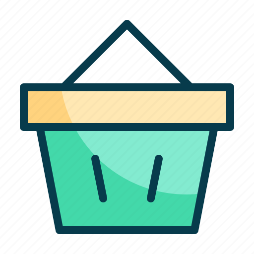 Shopping, basket, shopping basket, cart, shop, shopping-cart, bucket icon - Download on Iconfinder