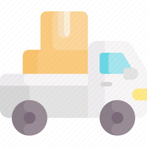 Delivery truck, mover truck, cargo truck, delivery, shipping, vehicle, transportation icon - Download on Iconfinder