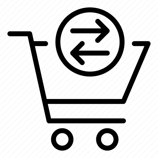 Trolley, return, shopping, ecommerce, cart icon - Download on Iconfinder