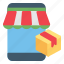 smartphone, store, box, shopping, delivery 
