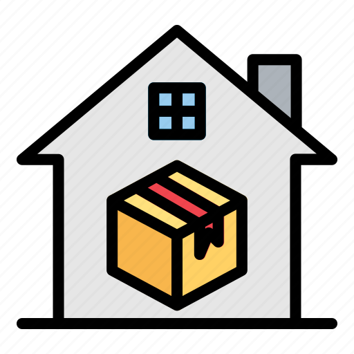 Box, delivery, home, shopping, ecommerce icon - Download on Iconfinder