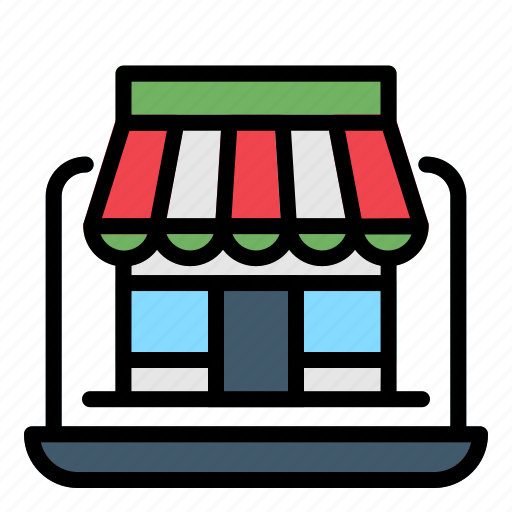 Laptop, online, shop, ecommerce, store, shopping icon - Download on Iconfinder