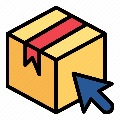 Shipping, package, choice, click, cursor icon - Download on Iconfinder