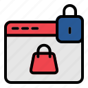 web, lock, password, protect, online, shop