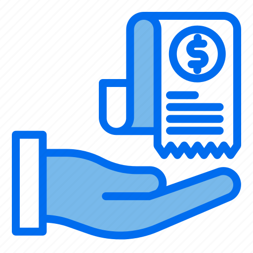 Bill, invoice, payment, ecommerce, hand icon - Download on Iconfinder