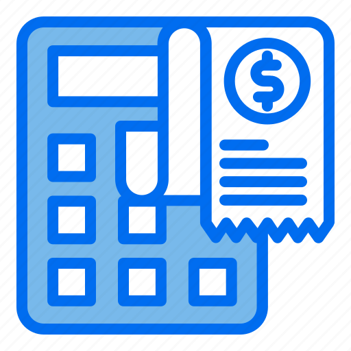 Calculator, bill, invoice, money, calculated icon - Download on Iconfinder