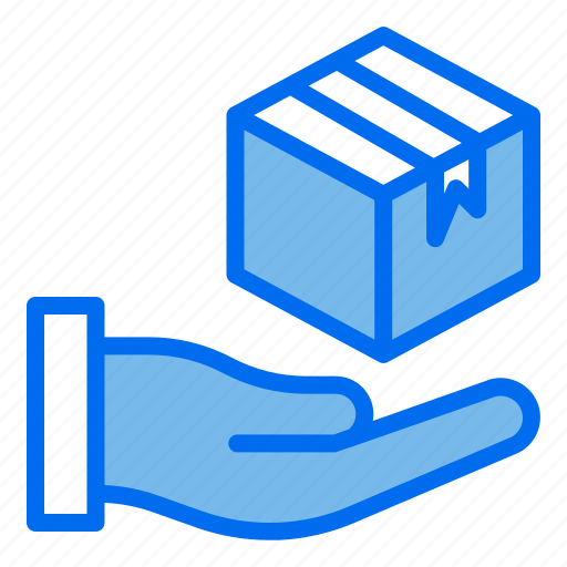 Hand, box, delivery, gift, package icon - Download on Iconfinder