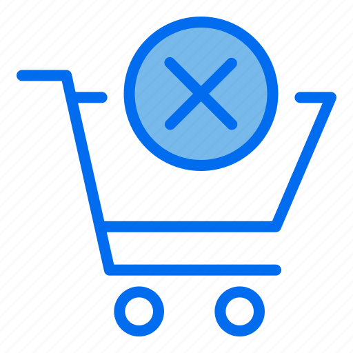 Trolley, cart, delete, remove, shopping icon - Download on Iconfinder