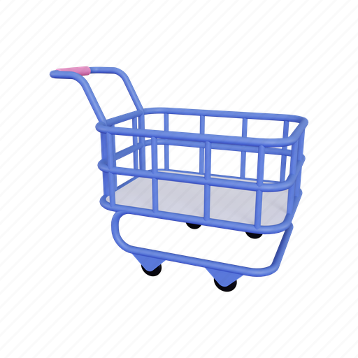 Cart, shopping, ecommerce, shop, market, store 3D illustration - Download on Iconfinder