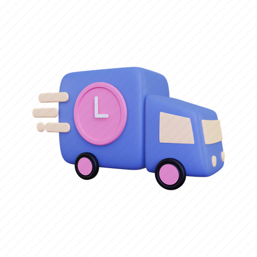 Delivery, shipping, package, transport, transportation, cargo, truck 3D illustration - Download on Iconfinder
