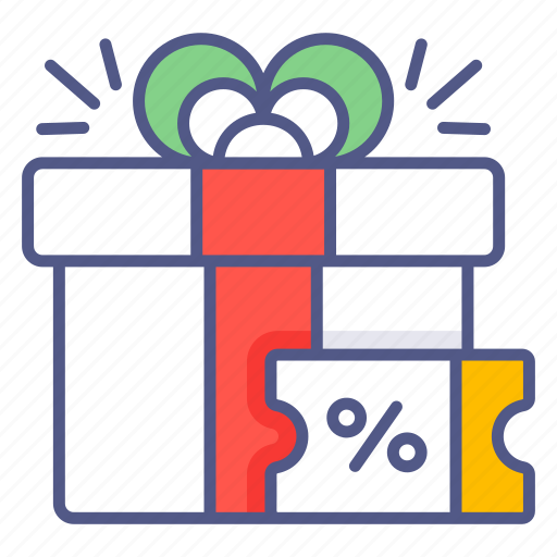 Gift discount, present, package, coupon, surprise icon - Download on Iconfinder