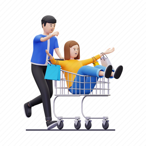 Shop, buy, shopping, market, cart, online shopping, ecommerce 3D illustration - Download on Iconfinder