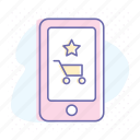 app, business, cart, online, rating, shopping, smartphone