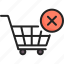 basket, buy, cancle, cart, dismiss, shopping, trolley 