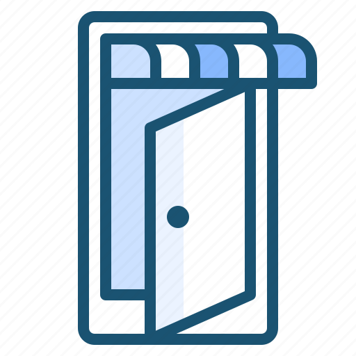Cafedoor, open, store icon - Download on Iconfinder