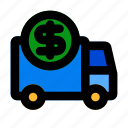 delivery, car, shopping, dollar
