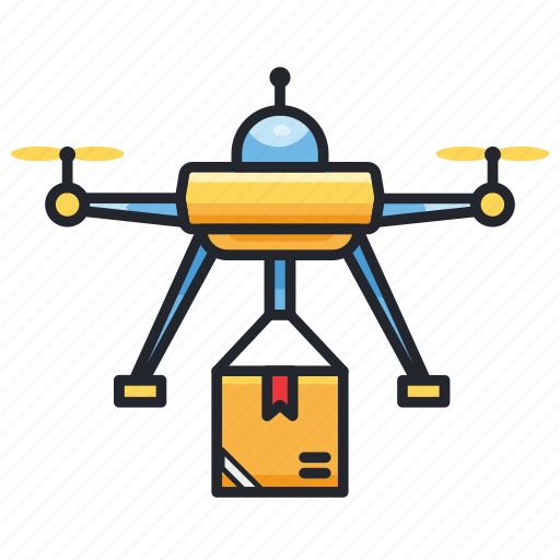 Courier, delivery, drone, flight, plane, shipment, transportation icon - Download on Iconfinder