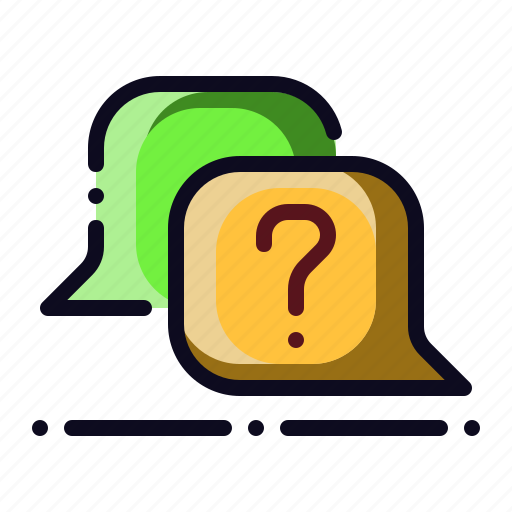 Ask, bubble, chat, discussion, question icon - Download on Iconfinder
