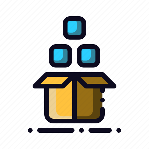 Box, cardboard, ecommerce, package, supplies icon - Download on Iconfinder