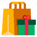 gift, present, shopping bag
