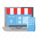 device, e-commerce, laptop, market, online shop, phone, website