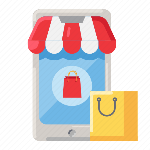 E-commerce, mobile, online shop, shop, shopping, transaction icon - Download on Iconfinder