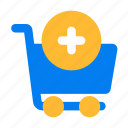 add, button, shopping, cart