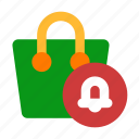 bag, online, shopping, bell
