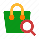 search, online, shopping, bag