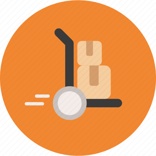 Cart, delivery, dolly, ecommerce, freight, package, shipping icon - Download on Iconfinder
